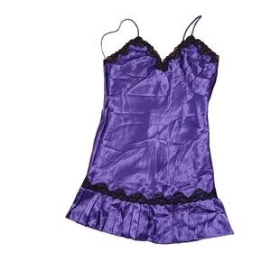 Vintage Gold Label Victoria's Secret Slip Gown Purple Ladies Small fairycore